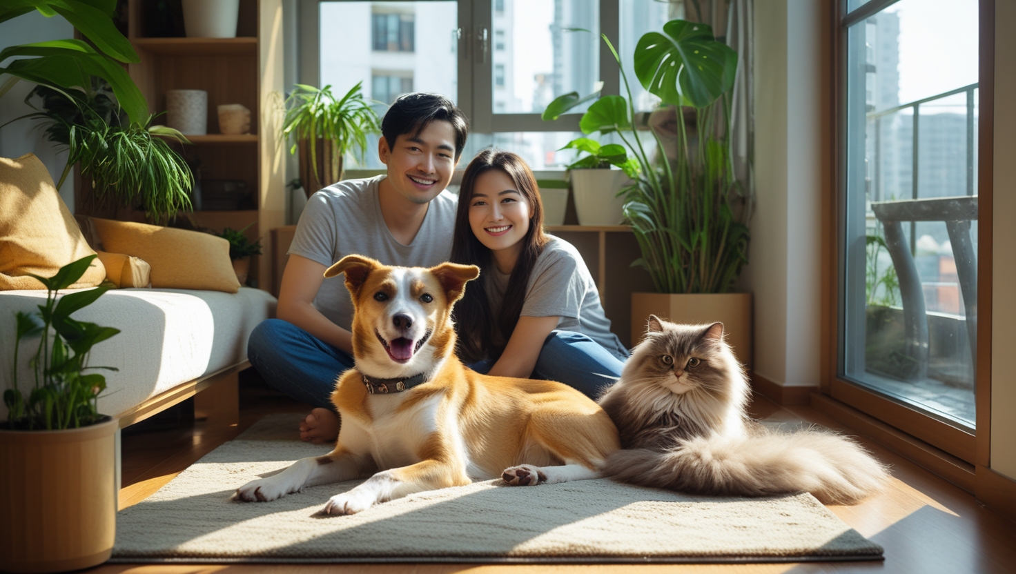 nuôi-chó-mèo-ở-chung-cư